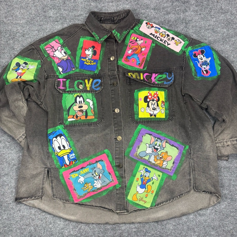 Disney Cartoon Character Denim Jacket